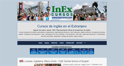 Desktop Screenshot of inexcursos.es